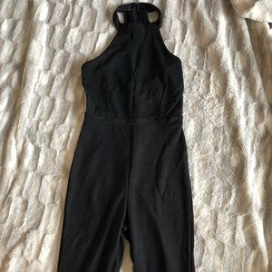NWT Charlotte Russe Halter Mesh Jumpsuit Sz S